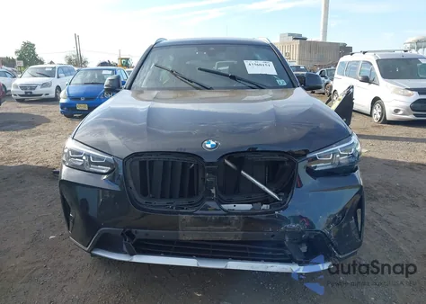 2022 BMW X3 xDrive30I z USA, uszkodzony, nr VIN 5UX53DP05N9M74053